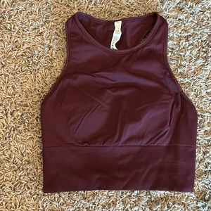LULULEMON High Neck Cropped Sports Bra